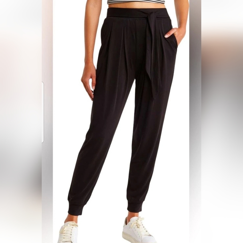 Area Stars Pleated Tie Front Joggers Soft Small NWT - Picture 1 of 7